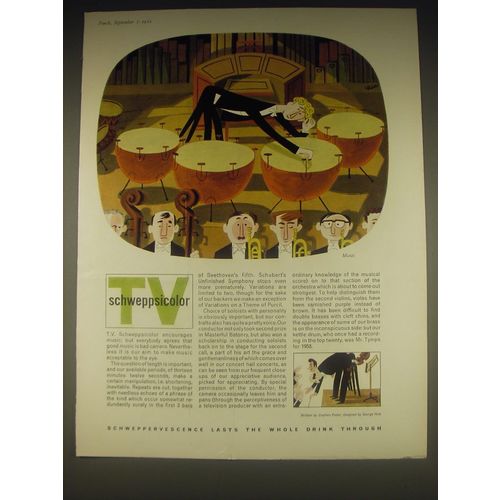1962 Schweppes Drinks Ad - TV Schweppsicolor