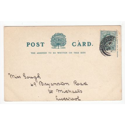 1904 Durham Cathedral Early Undivided Back Postcard Peacock Brand