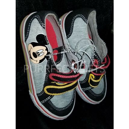 DISNEY MICKEY TODDLER CHILD BOYS OR GIRLS SHOES SLIP ON SNEAKERS~NEW~SZ 9