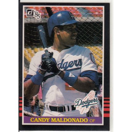 1985 Donruss baseball card 250 Candy Maldonado