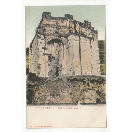 Old Moorish Castle Gibraltar Early Undivided Back Postcard V B Cumbo
