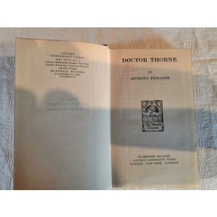 1943, Antique, Rare, Doctor Thorne by Anthony Trollope, Hardback, Book