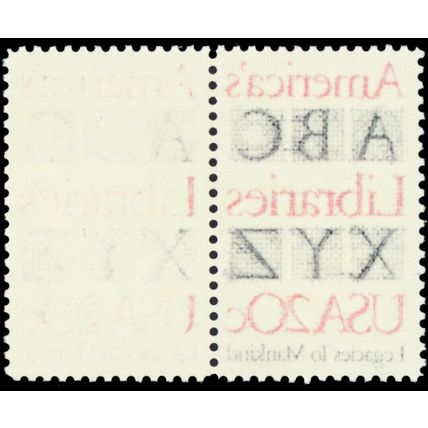 2015, Mint NH 20¢ Reverse Printing Under Gum In Pair Freak Error ** Stuart Katz