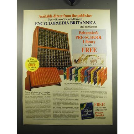 1971 Encyclopaedia Britannica Ad - Available direct from the publisher