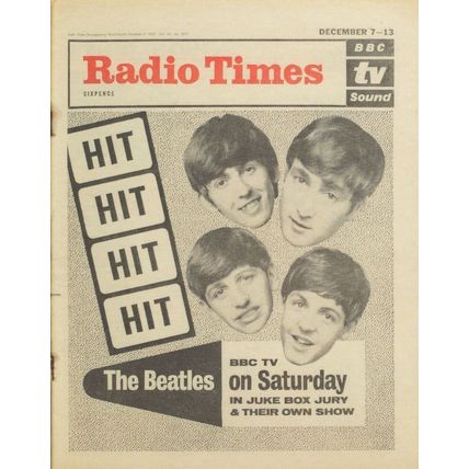 The Beatles Paul McCartney John Lennon Show Radio Times Postcard