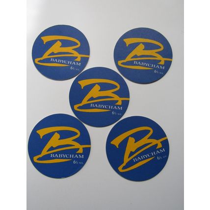 BABYCHAM Beer Mats x5 (Spirits)