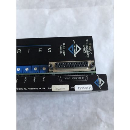 AEROTECH BA20-80 SERVO AMPLIFIER DRIVE COMPONENTS DIVISION,FI