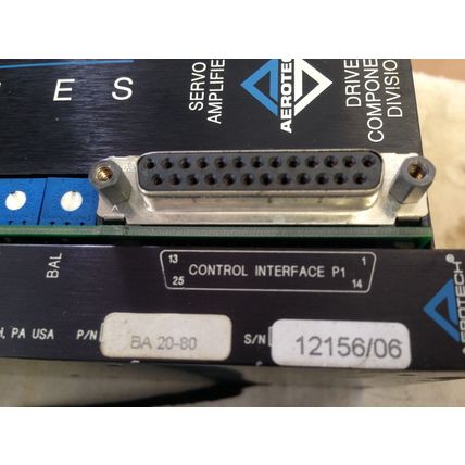 AEROTECH BA20-80 SERVO AMPLIFIER DRIVE COMPONENTS DIVISION,FI