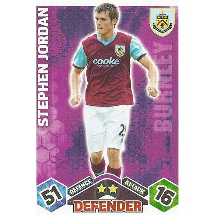 Match Attax 2009/10 Collection: Burnley, Defender - Jordan (Stephen)