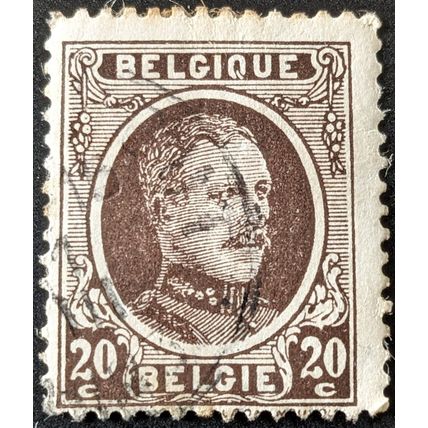STAMP BELGIUM SG355 1922 20c King Albert Used