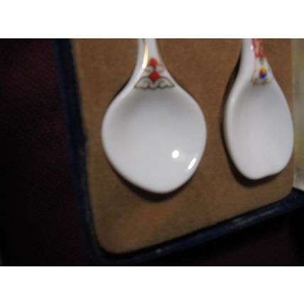 1988 OLYMPICS Seoul Korea Set of 2 Ceramic Spoon Set! $20.00 Shipped!