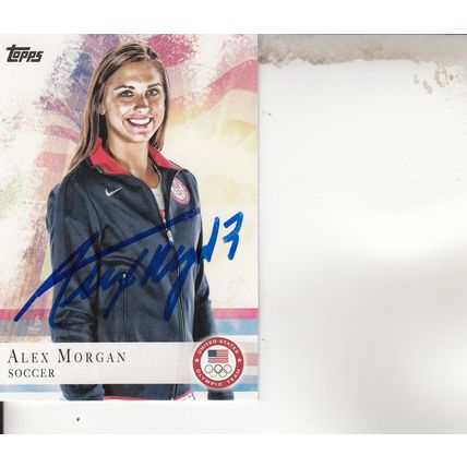 ALEX MORGAN 2012 AUTOGRAPHED USA OLYMPIC WOMENS GOLF MEDAL CHAMPION SOCCER PLAYR