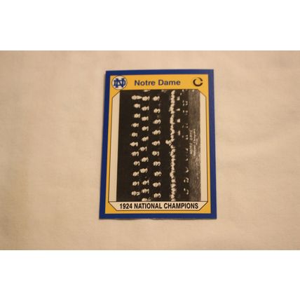 1924 National Champions 1990 Collegiate Collection Notre Dame NO. 103