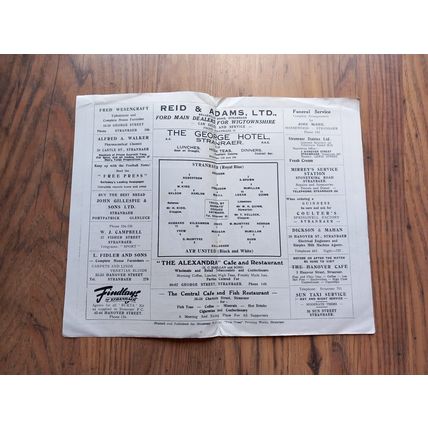 1962/63 Stranaer vs Ayr United, 13/4/1963 Scottish Div 2 *FREE P&P