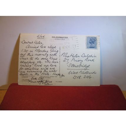 multiview, HAMPTON COURT, LONDON used vintage postcard Colourmaster 1974 pm =