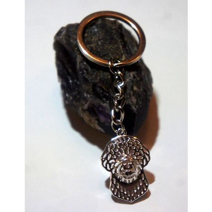 LAGOTTO ROMAGNOLO DOG KEY RING WITH KEY CHAIN & VELVET GIFT BAG