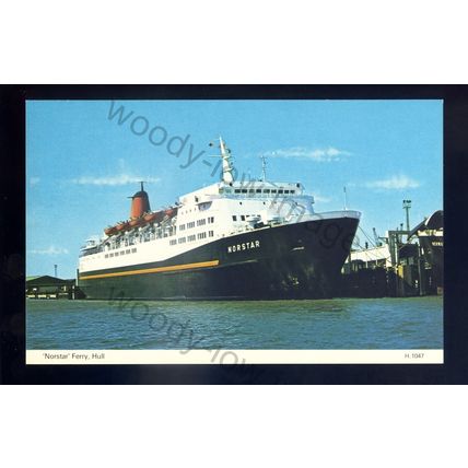 f2432 - North Sea Ferry - Norstar - King George Dock, Hull - postcard
