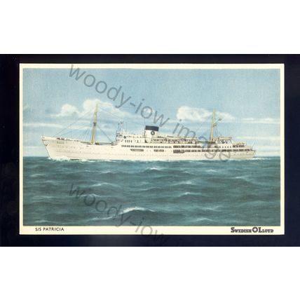 f2444 - Swedish Lloyd Ferry - Patricia - postcard