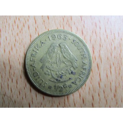 Suid Africa South Africa 1963 1/2 Cent Coin