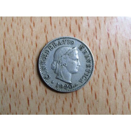 Switzerland 1920 5 Rappen Coin