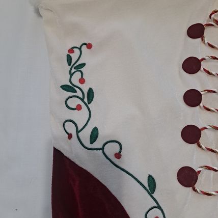 ICE SKATE Shaped CHRISTMAS STOCKING 16" Bag Gift Present Ski Sock