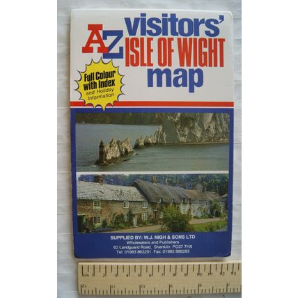 1995 Geographers A-Z Visitors' Map of the Isle of Wight. Full colour with index