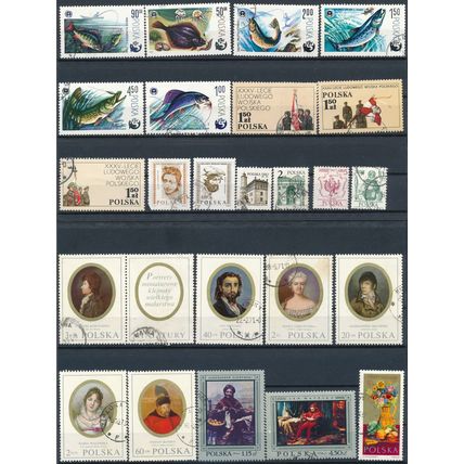 1200+ Stamp Selection - Poland - Used Hinged