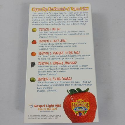 Farm Hand Fun - 2003 - Children's Educational - VHS Tape - Used