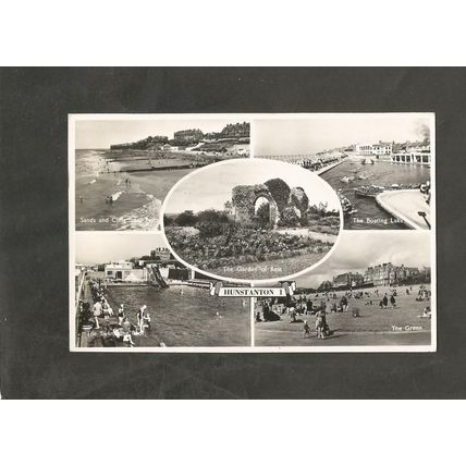 Postcard Norfolk Hunstanton Multiview 1952