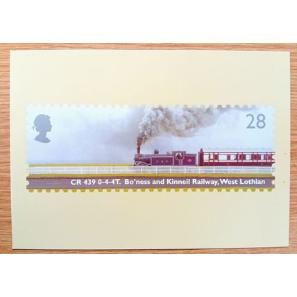 POSTCARD: CLASSIC LOCOMOTIVE - CR 439, 0-4-4T, BO'NESS & KINNEIL: 2004