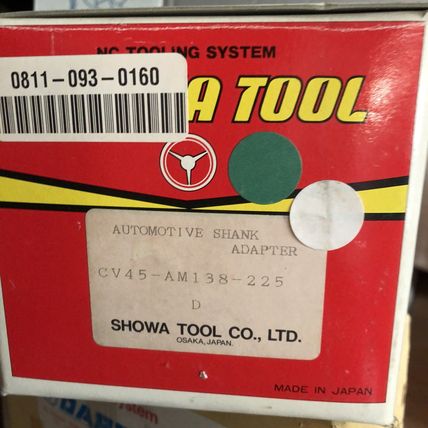 DAPRA CV45-AM138-225,DAPRA 611 AUTOMOTIVE SHANK ADAPTER N/C TOOLING SYSTEM,AQ