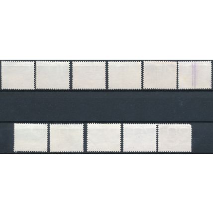 Crouwel Numeral: 11 Values - Netherlands 1976/91 - Used Hinged (B)