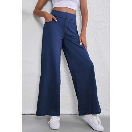 Sail Blue Medium Wash Straight Leg Loose Casual Jeans