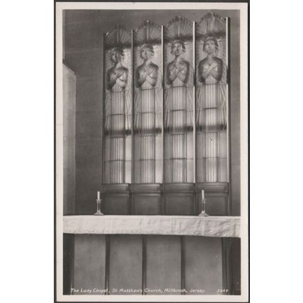Lady Chapel, St Matthew's Church, Millbrook, Jersey, c.1950s - RA Series RPPC