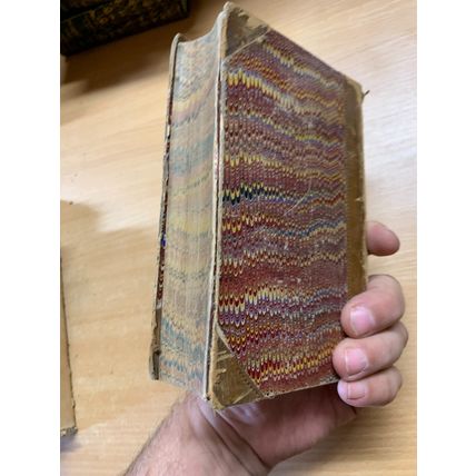 1863 SIR WALTER SCOTT "QUENTIN DURWARD / ST RONAN'S WELL" ANTIQUE HB BOOK (P4)