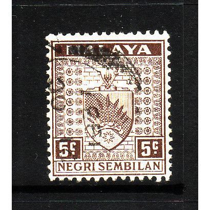 MALAYSIA / NEGRI 1935 SG26 5 c BROWN FINE USED