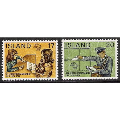 Mi 498/9: Centenary of the Universal Postal Union (UPU).