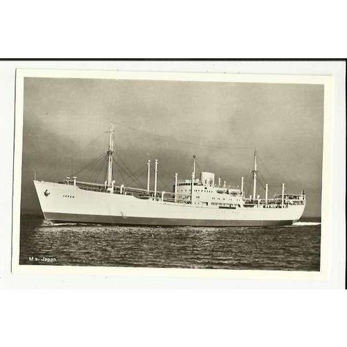 Swedish East Asia Co. MV JAPAN Company Postcard