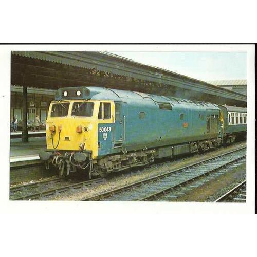 Railway BRITISH RAIL 50 043 Postcard by Dawlish Warren Museum
