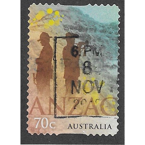 AUS 2015 70c (S/A) 'ANZAC' FINE USED (EBID64-208)