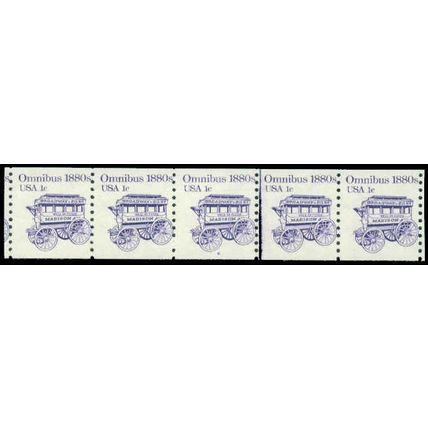 1897 1c Omnibus Fine MNH Dry Gum PNC 6/5 P0453