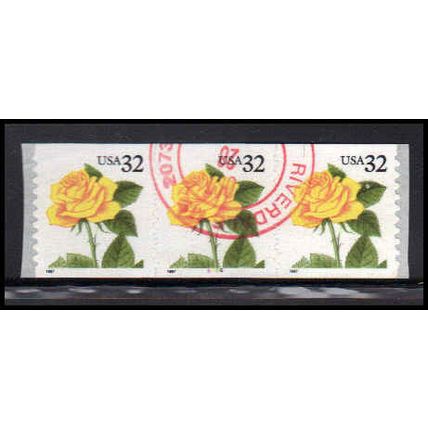 Used 3054 32c Yellow Rose Very Fine PNC 5666/3 PA3702