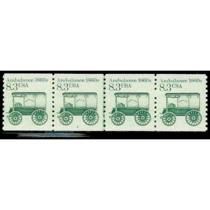 2128 8.3c Ambulance Fine MNH Dry Gum PNC 2/4 R0606
