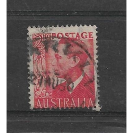 Australia.SG234 2 1/2d King George VI (Scarlet).Fine Used.Dec21a