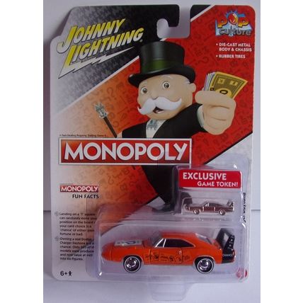 JOHNNY LIGHTNING ' POP CULTURE ' MONOPOLY 1969 DODGE CHARGER DAYTONA