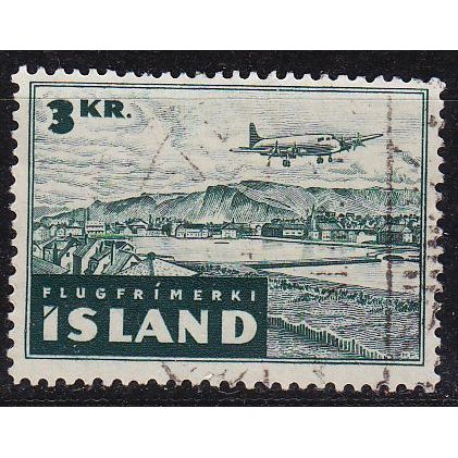 ISLAND ICELAND [1947] MiNr 0246 ( O/used ) Flugzeug