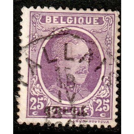 Belgium 1922 King Albert 25c Used Stamp