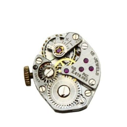 Waltham US PAT 2478.865 INT FHF ST 60 Watch Movement 15 J Size 15.3 x 17.95 mm