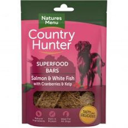 NATURES MENU COUNTRY HUNTER SUPERFOOD NATURAL DOG TREAT BAR 100G RICH IN PROTEIN