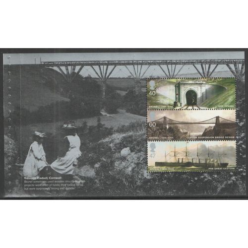 Great Britain 2006 Brunel Booklet Pane 2608a Mint NHM DX36 BK 179 postage stamp